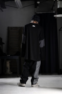 画像をギャラリービューアに読み込む, Feng Chen Wang PANELLED TOPS (BLACK/GREY)