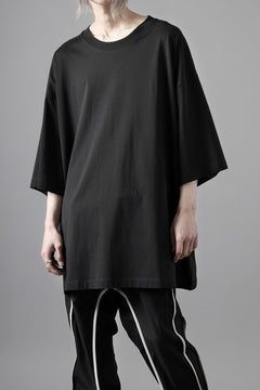 画像をギャラリービューアに読み込む, thom/krom RELAXED FIT SHORT SLEEVE TEE / COTTON JERSEY (BLACK)