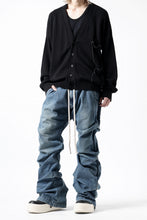 画像をギャラリービューアに読み込む, A.F ARTEFACT TUCK SLIM BAGGY PANTS / FADED DENIM (BLUE)