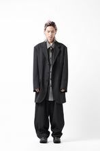 画像をギャラリービューアに読み込む, Y's for men 3TUCKS WIDE TAPERED PANTS / CLASSIC WOOL GABADINE (BLACK)