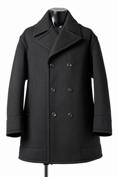 画像をギャラリービューアに読み込む, TARO HORIUCHI / th products Marine Over Coat / active setter tweed knit (black)