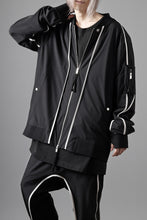 画像をギャラリービューアに読み込む, thom/krom MA-1 JACKET / ELASTIC NYLON + REFLECTION PIPING (BLACK)