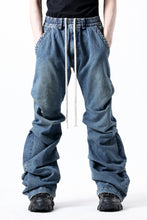 画像をギャラリービューアに読み込む, A.F ARTEFACT TUCK SLIM BAGGY PANTS / FADED DENIM (BLUE)