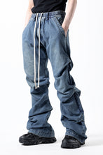 画像をギャラリービューアに読み込む, A.F ARTEFACT TUCK SLIM BAGGY PANTS / FADED DENIM (BLUE)