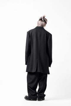 画像をギャラリービューアに読み込む, Y's for men 3TUCKS WIDE TAPERED PANTS / CLASSIC WOOL GABADINE (BLACK)