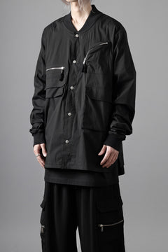 画像をギャラリービューアに読み込む, thom/krom WORK POCKET JACKET / ELASTIC COTTON & POLYAMIDE (BLACK)