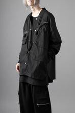 画像をギャラリービューアに読み込む, thom/krom WORK POCKET JACKET / ELASTIC COTTON & POLYAMIDE (BLACK)