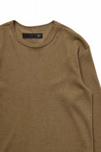 画像をギャラリービューアに読み込む, A.F ARTEFACT REGULAR FIT TOP / WAFFLE KNIT JERSEY (RAW UMBER)