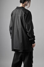 画像をギャラリービューアに読み込む, thom/krom WORK POCKET JACKET / ELASTIC COTTON & POLYAMIDE (BLACK)