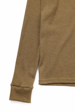 画像をギャラリービューアに読み込む, A.F ARTEFACT REGULAR FIT TOP / WAFFLE KNIT JERSEY (RAW UMBER)