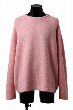 画像をギャラリービューアに読み込む, A.F ARTEFACT OVER SIZED KNIT TOPS / MIX WOOL (PINK)