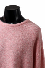 画像をギャラリービューアに読み込む, A.F ARTEFACT OVER SIZED KNIT TOPS / MIX WOOL (PINK)