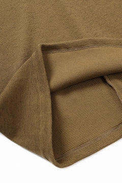 画像をギャラリービューアに読み込む, A.F ARTEFACT REGULAR FIT TOP / WAFFLE KNIT JERSEY (RAW UMBER)