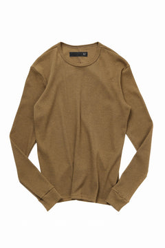 画像をギャラリービューアに読み込む, A.F ARTEFACT REGULAR FIT TOP / WAFFLE KNIT JERSEY (RAW UMBER)