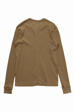 画像をギャラリービューアに読み込む, A.F ARTEFACT REGULAR FIT TOP / WAFFLE KNIT JERSEY (RAW UMBER)