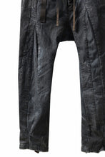 画像をギャラリービューアに読み込む, BORIS BIDJAN SABERI CROPPED TROUSER / VINYL PROCESSED & NICKEL PRESSED & ACID DYED "P15.4 CUSTOM BF-FKU10002" (DIRTY ACID DENIM)