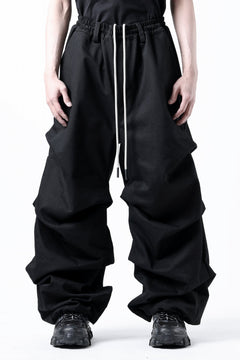 画像をギャラリービューアに読み込む, A.F ARTEFACT EXTREME WIDE BAGGY PANTS / PURE DENIM (BLACK)