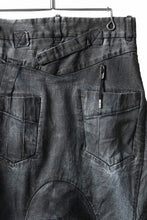 画像をギャラリービューアに読み込む, BORIS BIDJAN SABERI CROPPED TROUSER / VINYL PROCESSED & NICKEL PRESSED & ACID DYED "P15.4 CUSTOM BF-FKU10002" (DIRTY ACID DENIM)