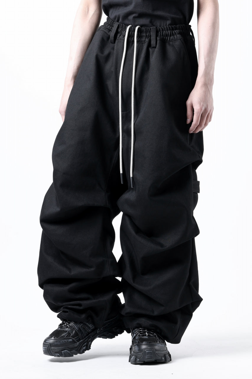 画像をギャラリービューアに読み込む, A.F ARTEFACT PURE DENIM TUCK WIDE PANTS (BLACK)