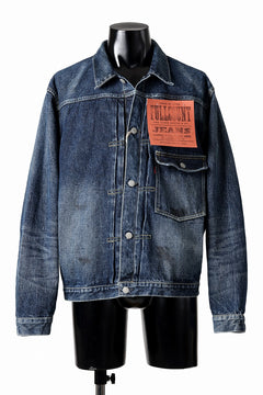 画像をギャラリービューアに読み込む, FULLCOUNT "Fear Of The Dark" Type 1 Denim Jacket / 15.5oz Zimbabwe Selvedge Denim (INDIGO BLUE)