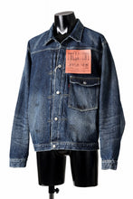 画像をギャラリービューアに読み込む, FULLCOUNT "Fear Of The Dark" Type 1 Denim Jacket / 15.5oz Zimbabwe Selvedge Denim (INDIGO BLUE)