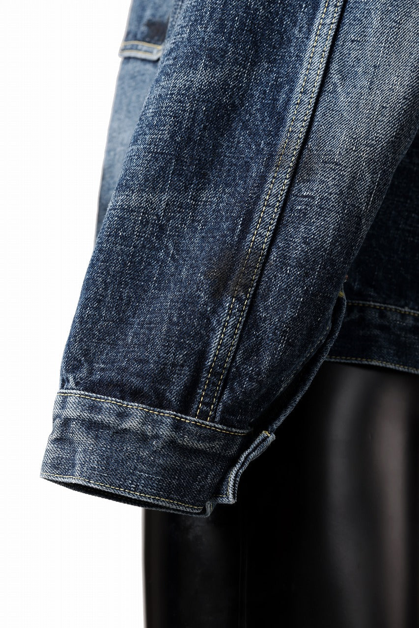 画像をギャラリービューアに読み込む, FULLCOUNT "Fear Of The Dark" Type 1 Denim Jacket / 15.5oz Zimbabwe Selvedge Denim (INDIGO BLUE)