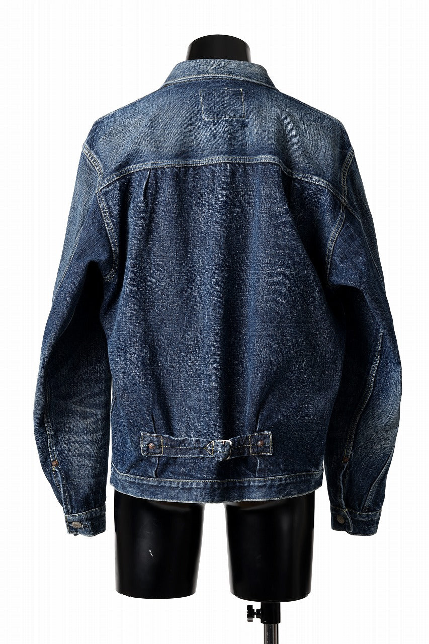 画像をギャラリービューアに読み込む, FULLCOUNT "Fear Of The Dark" Type 1 Denim Jacket / 15.5oz Zimbabwe Selvedge Denim (INDIGO BLUE)