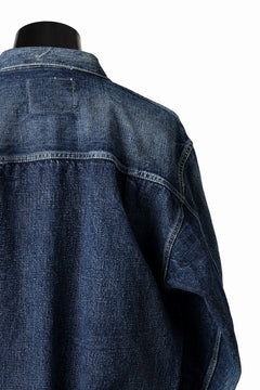 画像をギャラリービューアに読み込む, FULLCOUNT "Fear Of The Dark" Type 1 Denim Jacket / 15.5oz Zimbabwe Selvedge Denim (INDIGO BLUE)