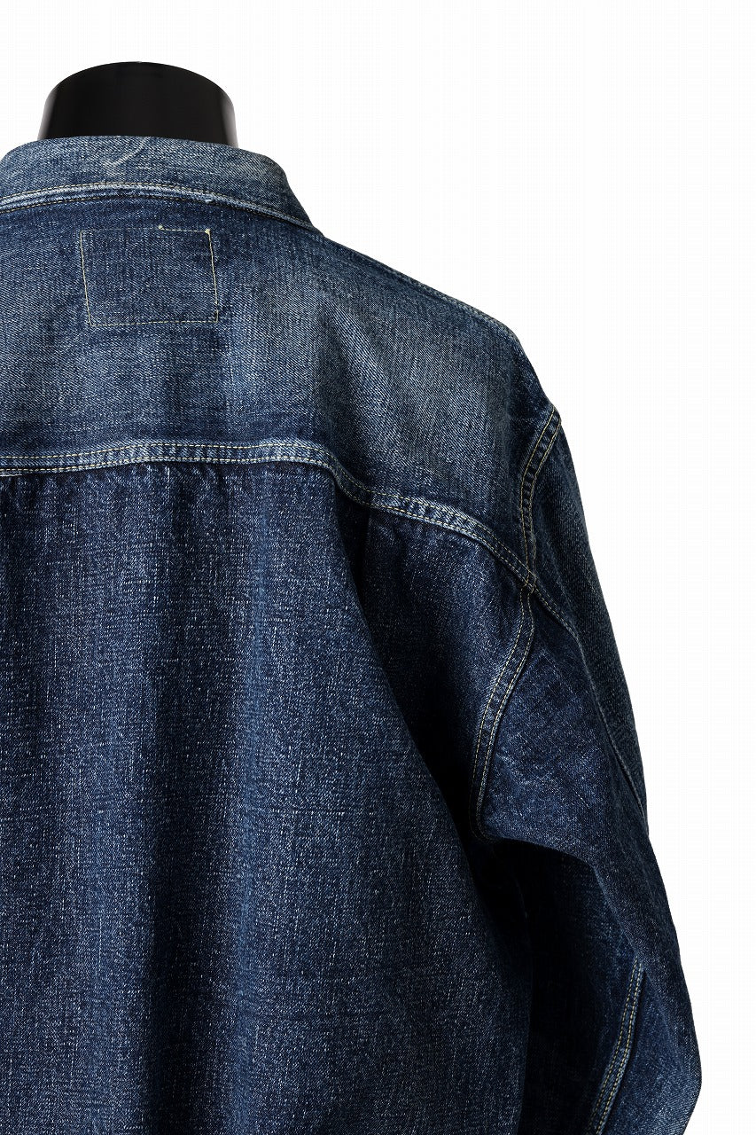 画像をギャラリービューアに読み込む, FULLCOUNT "Fear Of The Dark" Type 1 Denim Jacket / 15.5oz Zimbabwe Selvedge Denim (INDIGO BLUE)