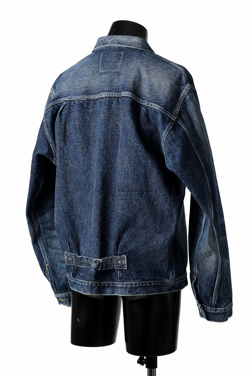 画像をギャラリービューアに読み込む, FULLCOUNT "Fear Of The Dark" Type 1 Denim Jacket / 15.5oz Zimbabwe Selvedge Denim (INDIGO BLUE)