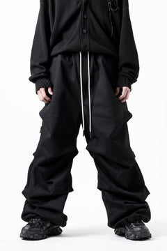 画像をギャラリービューアに読み込む, A.F ARTEFACT EXTREME WIDE BAGGY PANTS / PURE DENIM (BLACK)