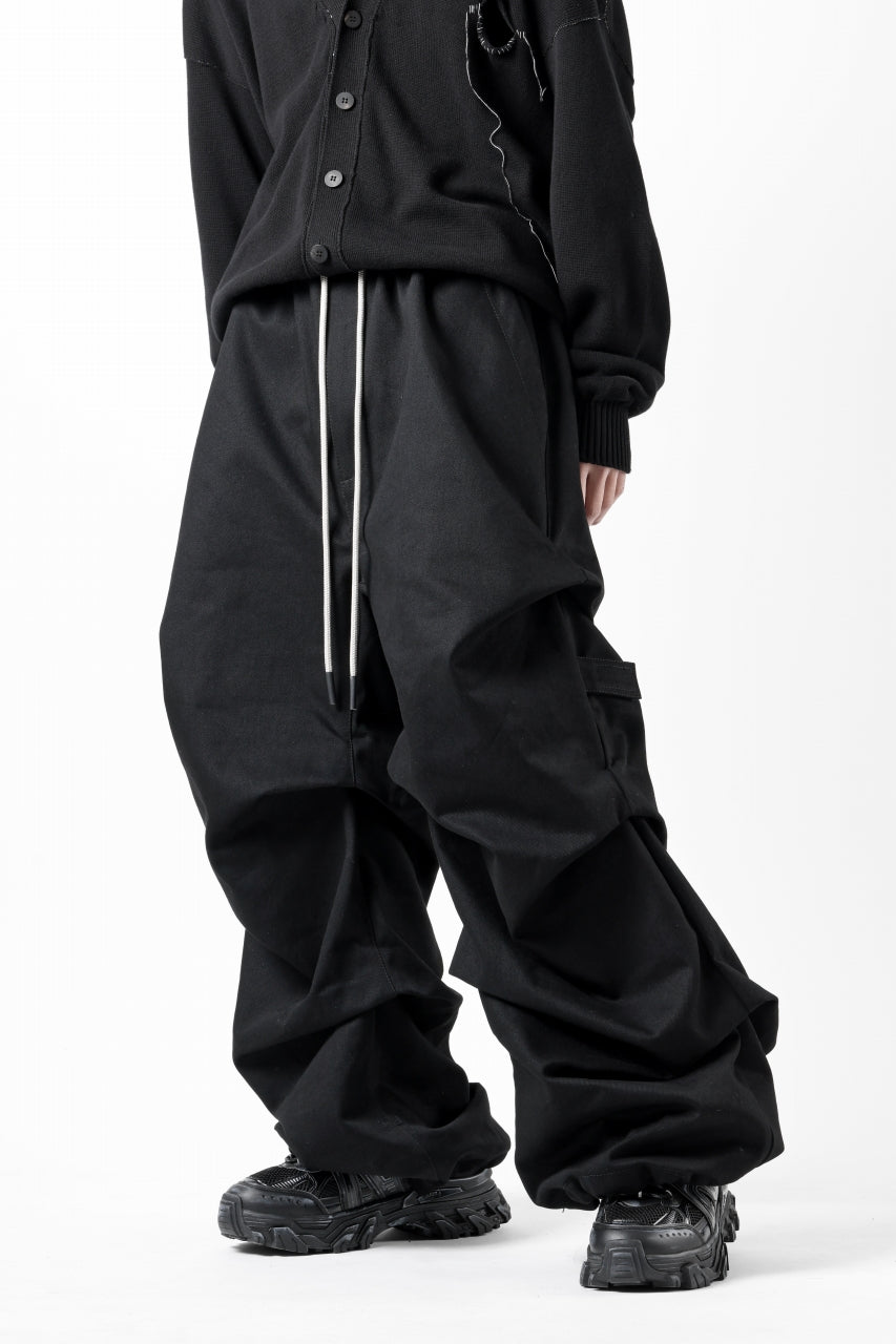 画像をギャラリービューアに読み込む, A.F ARTEFACT EXTREME WIDE BAGGY PANTS / PURE DENIM (BLACK)