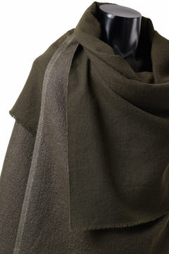画像をギャラリービューアに読み込む, blackcrow needle punch shawl / cashmere x ramie (khaki x grey)