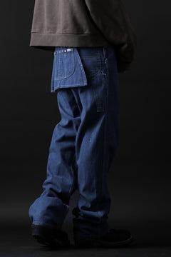画像をギャラリービューアに読み込む, CHANGES REMAKE PAINTER DENIM PANTS with APRON PARTS (INDIGO #A)
