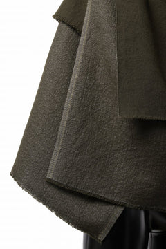 画像をギャラリービューアに読み込む, blackcrow needle punch shawl / cashmere x ramie (khaki x grey)