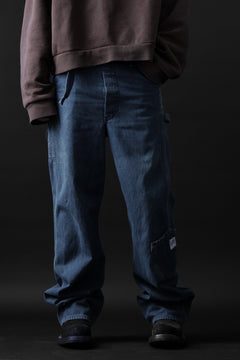画像をギャラリービューアに読み込む, CHANGES REMAKE PAINTER DENIM PANTS with APRON PARTS (INDIGO #A)