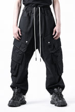 画像をギャラリービューアに読み込む, A.F ARTEFACT TWILL DROPCROTCH CARGO PANTS (BLACK)
