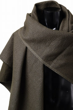 画像をギャラリービューアに読み込む, blackcrow needle punch shawl / cashmere x ramie (khaki x grey)