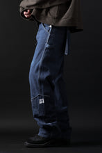 画像をギャラリービューアに読み込む, CHANGES REMAKE PAINTER DENIM PANTS with APRON PARTS (INDIGO #A)