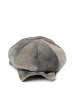 画像をギャラリービューアに読み込む, ierib Leather Casquette Cap / Lamb Suede (BEIGE)