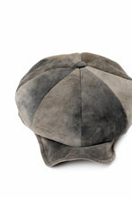 画像をギャラリービューアに読み込む, ierib Leather Casquette Cap / Lamb Suede (BEIGE)