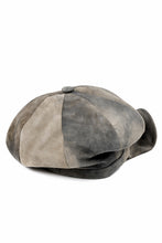 画像をギャラリービューアに読み込む, ierib Leather Casquette Cap / Lamb Suede (BEIGE)