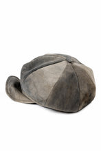 画像をギャラリービューアに読み込む, ierib Leather Casquette Cap / Lamb Suede (BEIGE)