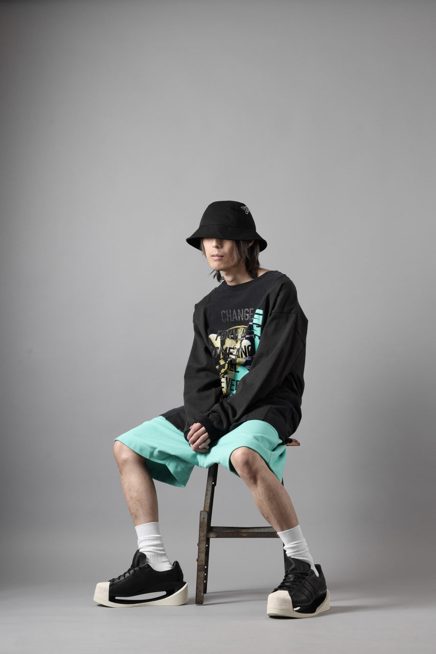 画像をギャラリービューアに読み込む, CHANGES exclusive VINTAGE REMAKE L/S TOPS (MULTI BLACK #A)