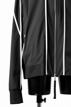 画像をギャラリービューアに読み込む, thom/krom MA-1 JACKET / ELASTIC NYLON + REFLECTION PIPING (BLACK)