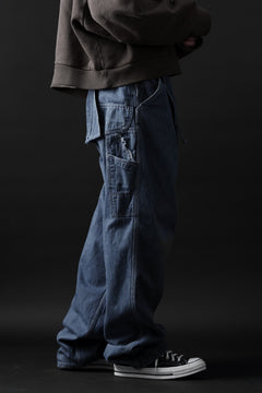 画像をギャラリービューアに読み込む, CHANGES REMAKE PAINTER DENIM PANTS with APRON PARTS (INDIGO #B)
