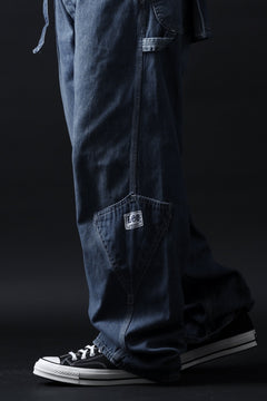 画像をギャラリービューアに読み込む, CHANGES REMAKE PAINTER DENIM PANTS with APRON PARTS (INDIGO #B)