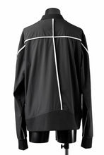 画像をギャラリービューアに読み込む, thom/krom MA-1 JACKET / ELASTIC NYLON + REFLECTION PIPING (BLACK)