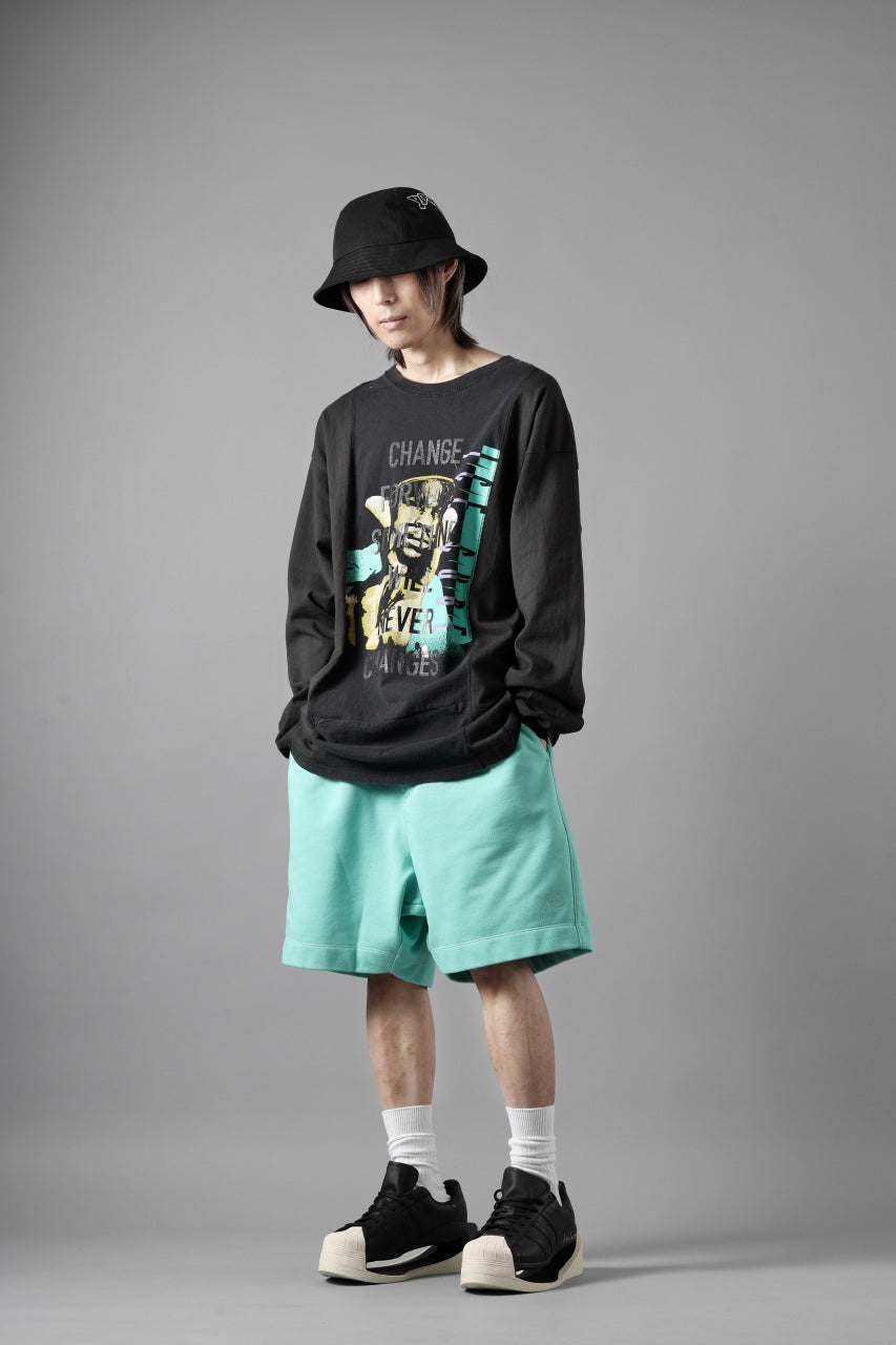画像をギャラリービューアに読み込む, CHANGES exclusive VINTAGE REMAKE L/S TOPS (MULTI BLACK #A)
