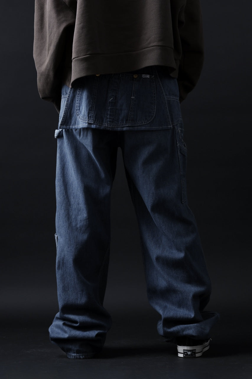 画像をギャラリービューアに読み込む, CHANGES REMAKE PAINTER DENIM PANTS with APRON PARTS (INDIGO #B)